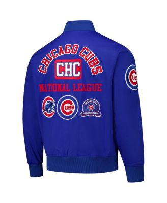 Men's Royal Chicago Cubs Area Code Twill Full-Zip Jacket
