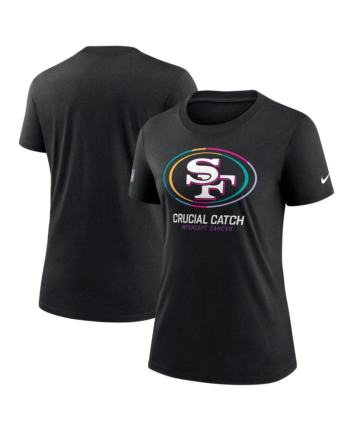 Nike Women's Black San Francisco 49ers 2024 Nfl Crucial Catch Tri-blend T-shirt In Black