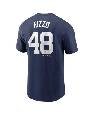 Men's Anthony Rizzo Navy New York Yankees Fuse Name Number T-Shirt