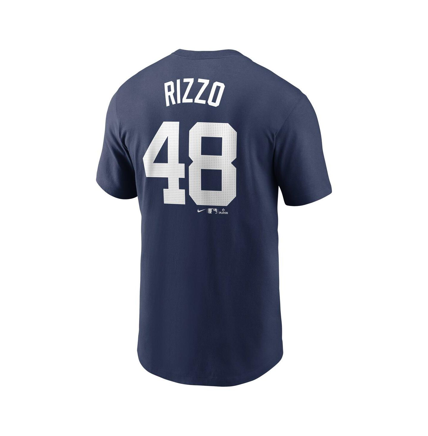 Мужская футболка Nike Anthony Rizzo Navy New York Yankees Fuse Name & Number — фото 2