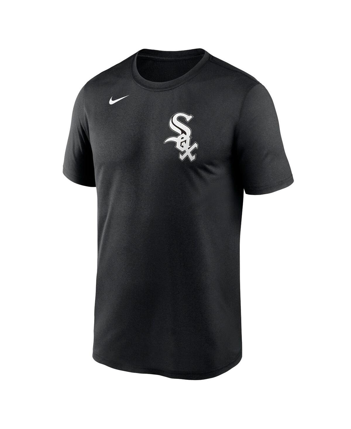 Nike Black Chicago White Sox Team Wordmark T-shirt In Black