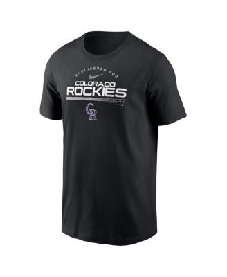 Men's Black Colorado Rockies Team Engineered Performance T-Shirt