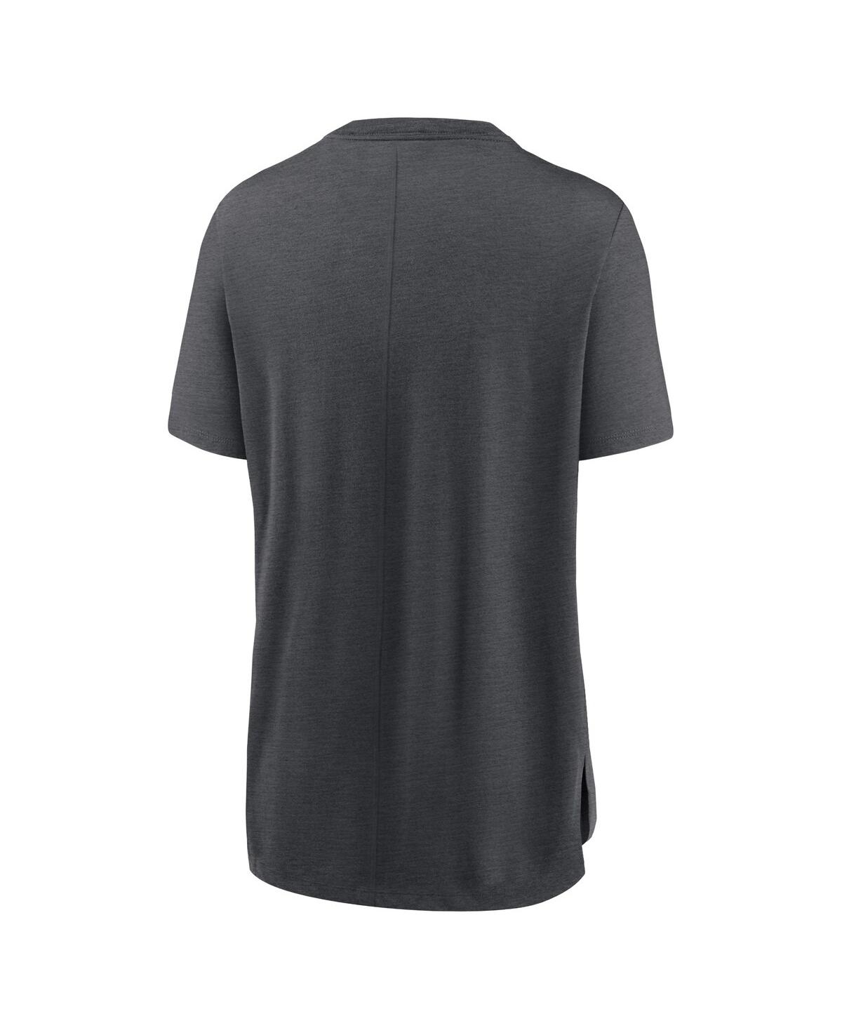 Nike Women's Heather Charcoal Toronto Blue Jays Authentic Collection Early Work Tri-blend T-shirt In Heather Charcoal