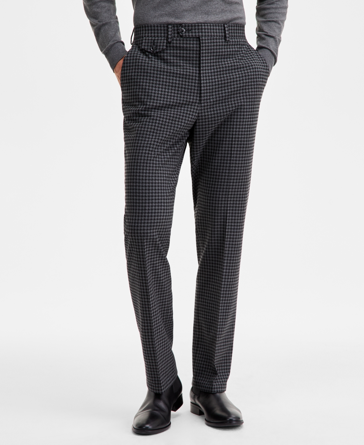 Tayion Collection Men's Classic-fit Houndstooth Suit Separate Pants In Multi