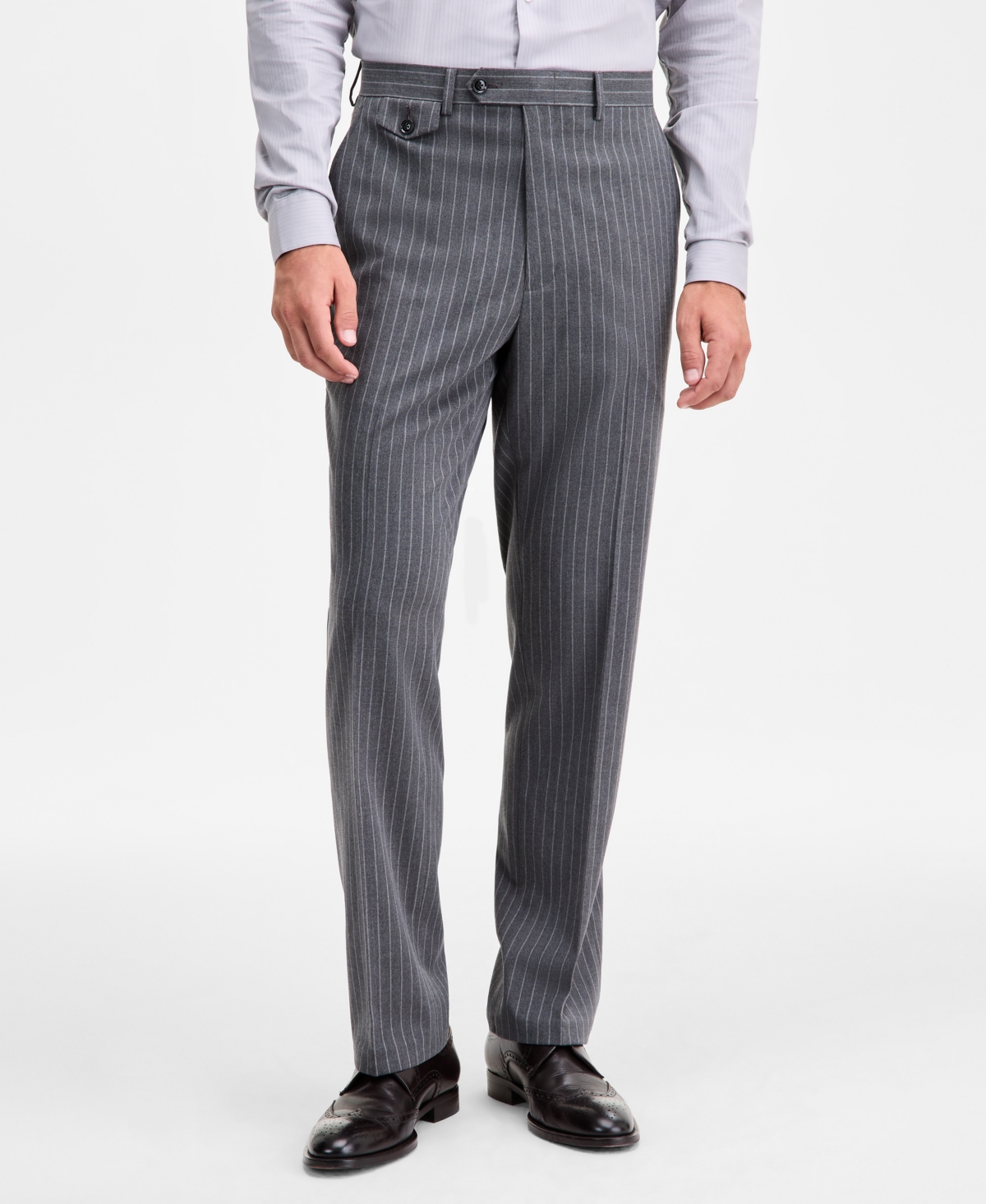 Tayion Collection Men's Classic-Fit Pinstripe Suit Separate Pants