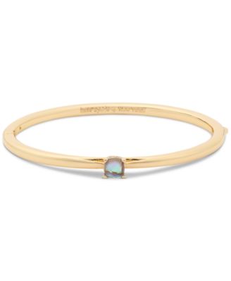 kate spade new york - Gold-Tone Color Cubic Zirconia Bangle Bracelet
