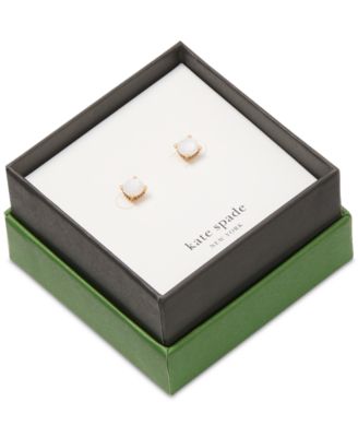 Gold-Tone Color Cubic Zirconia Stud Earrings