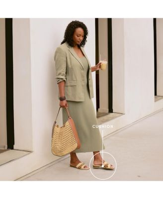 Women's Royalty Bit Square Open Toe Slide Sandals