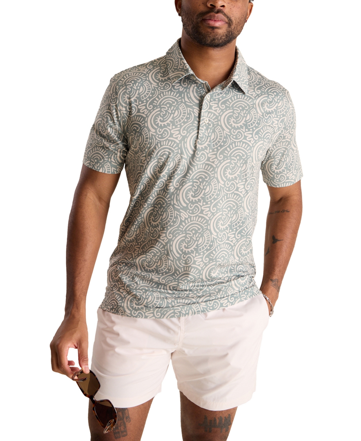 Men's The Screen Saver Performance Polo Shirt - Light Green