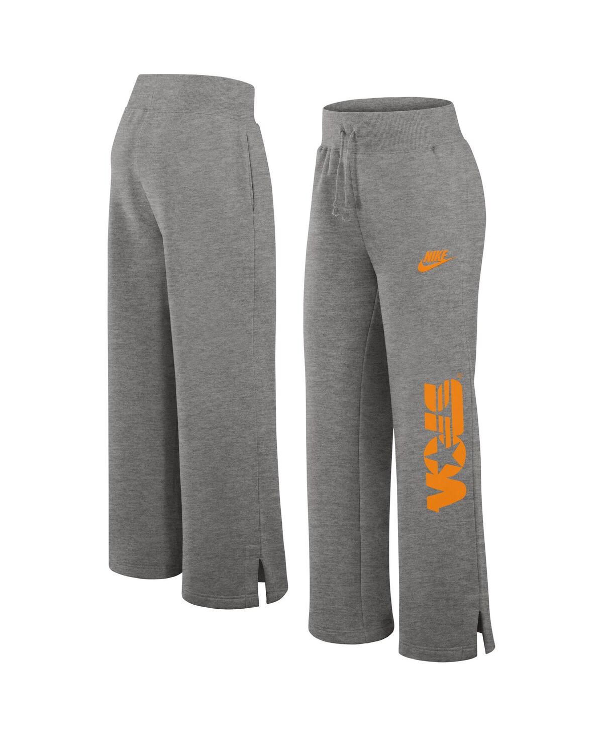 NIKE WOMEN'S HEATHER GRAY TENNESSEE VOLUNTEERS LEGACY ONE LINE PHOENIX FLEECE SWEATPANTS