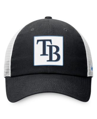 Men's Black Tampa Bay Rays Rise Adjustable Trucker Hat
