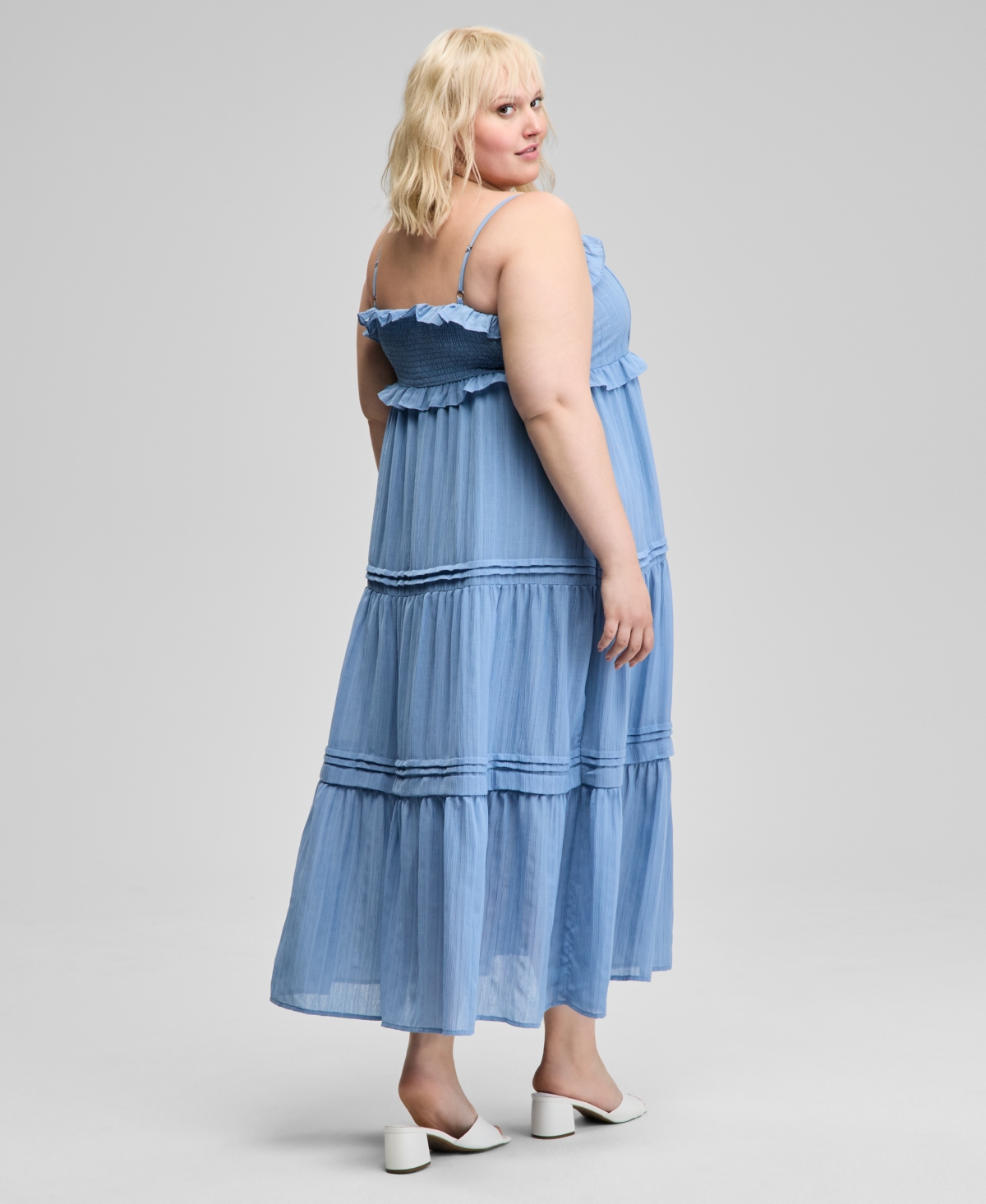 And Now This Trendy Plus Ruffle-Trim Maxi Dress, Exclusively at Macy's