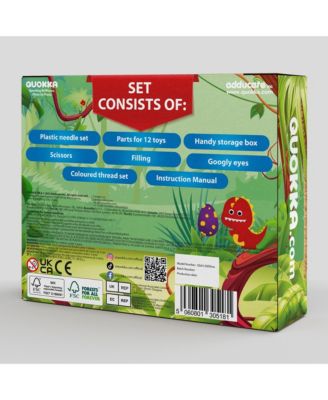 Kids Crafts Ages 4-8 DIY Beginner Needle and Thread Kit - 12 Sewing Kit Basic