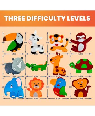 Kids Crafts Ages 4-8 DIY Beginner Needle and Thread Kit - 12 Sewing Kit Basic