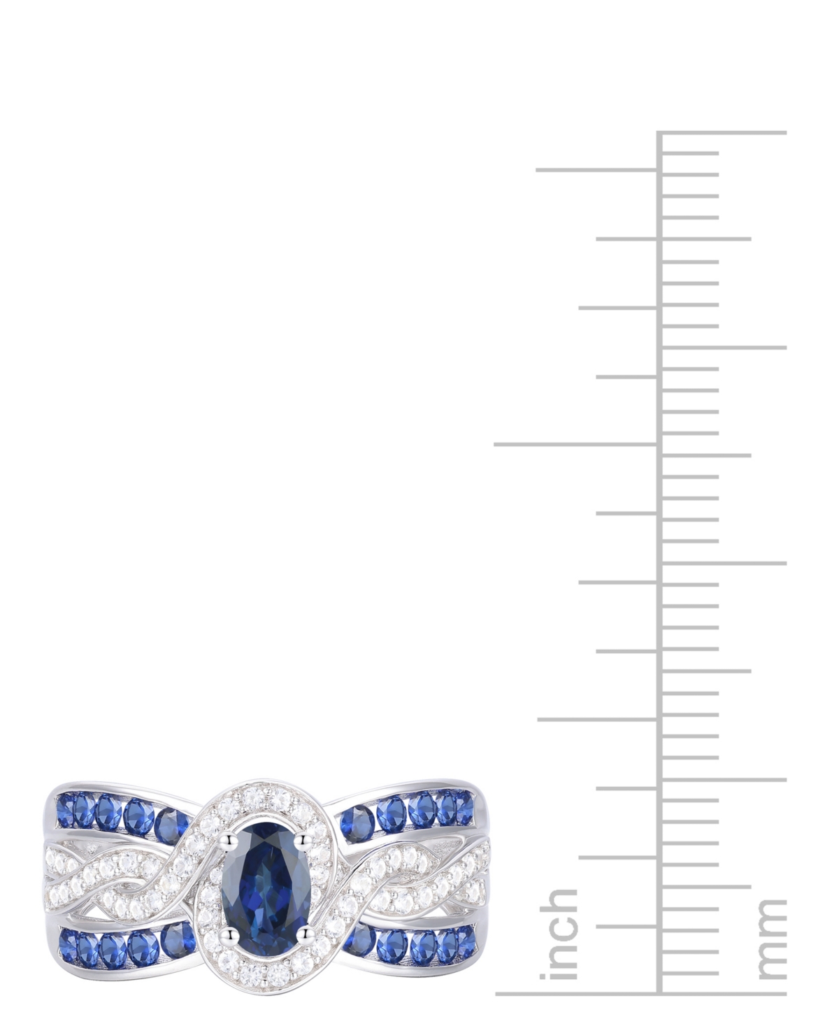 Macy's Emerald (3/8 Ct. T.w.) & Diamond (1/4 Ct. T.w.) Multirow Swirl Ring In 14k Gold (also In Ruby & Sapp In Sapphire