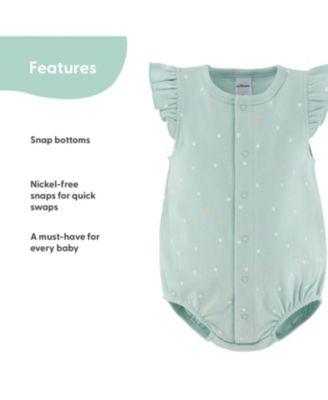 Baby Girls Rompers - 2 Pack, Daisy