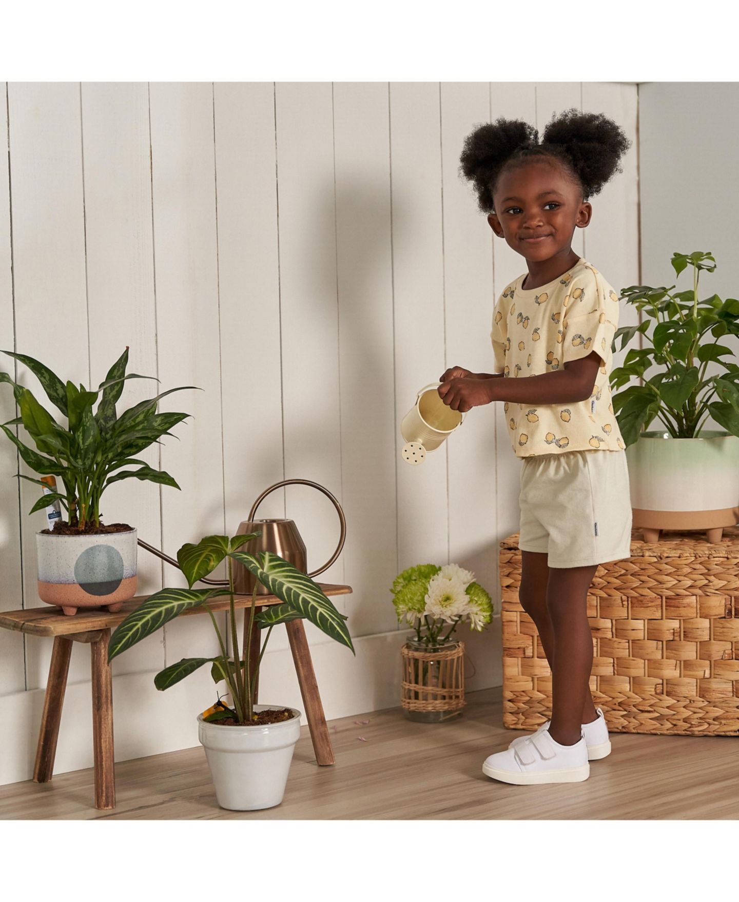 Комплект Gerber Coordinating Shirts and Short Set для девочек-малышей, цвет: Lemons — фото 6