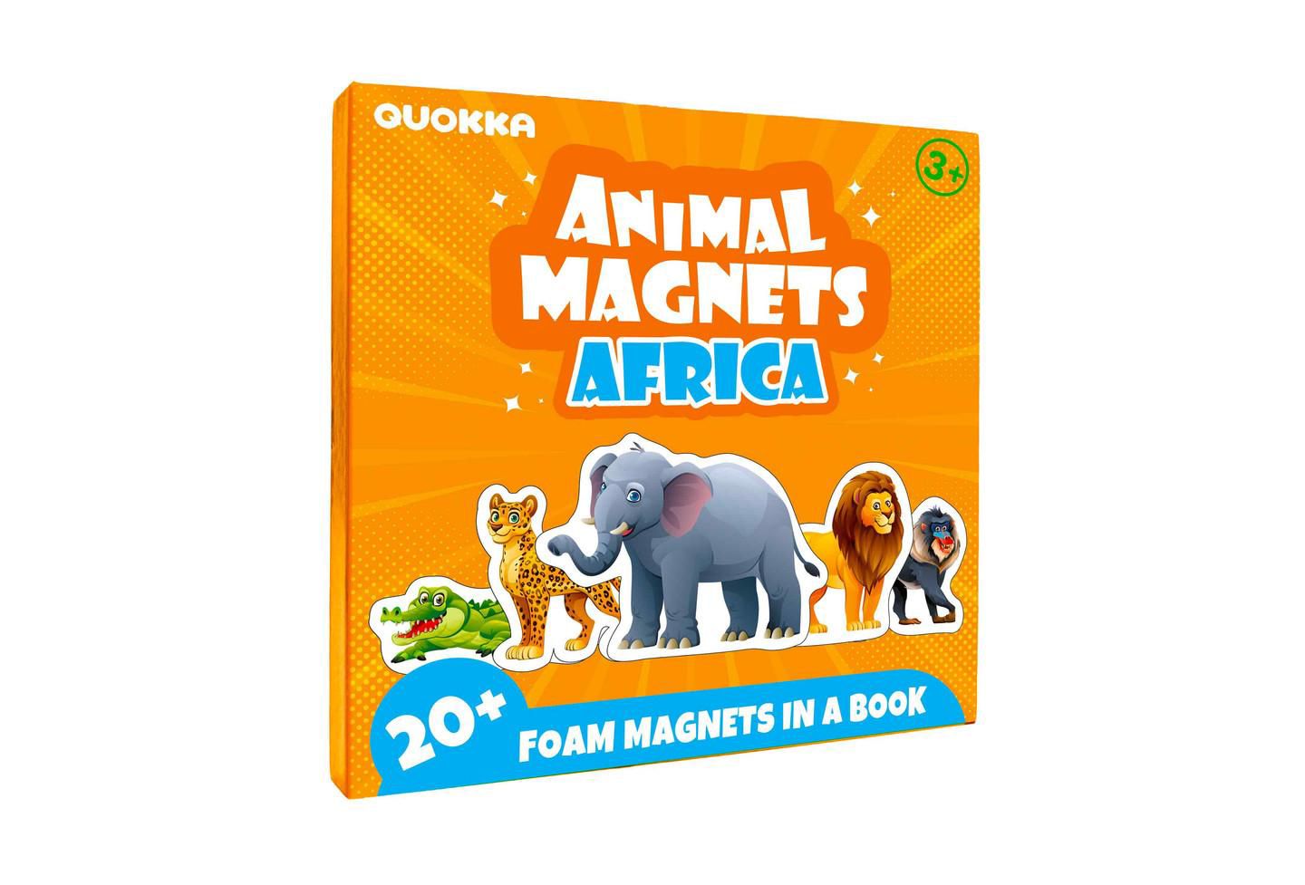 Детский пазл Quokka Travel Magnetic Animal 20-Piece Puzzle, Ages 3-5, цвет: Africa — фото 1