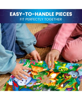 4 x 60 Piece Puzzles for Kids Ages 4-6 – Glow-in-The-Dark Puzzles