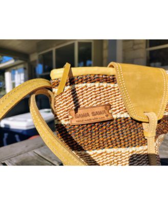 Life Lines Handmade Sisal Straw Crossbody Bag