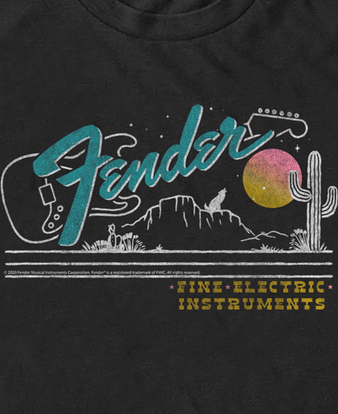 Мужская футболка Fender Desert Short Sleeve, цвет: Чёрный — фото 3