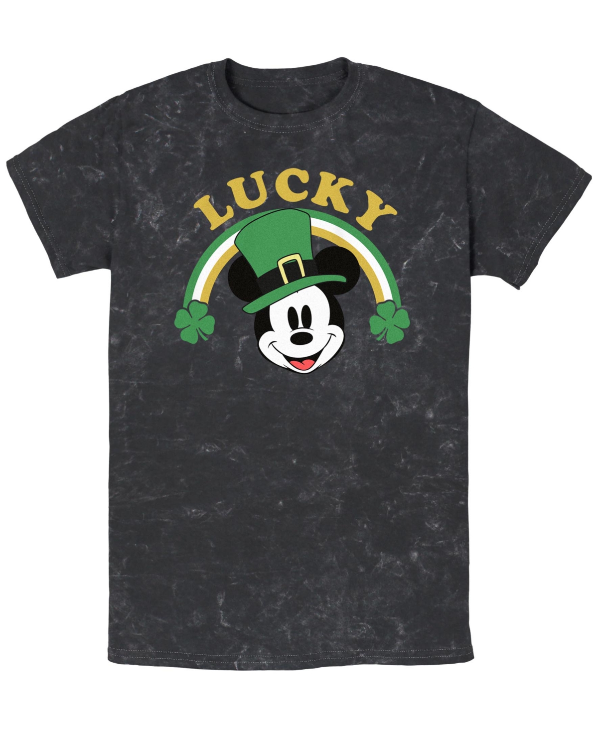 Men's Lucky Mickey Short Sleeve T-Shirt - Black