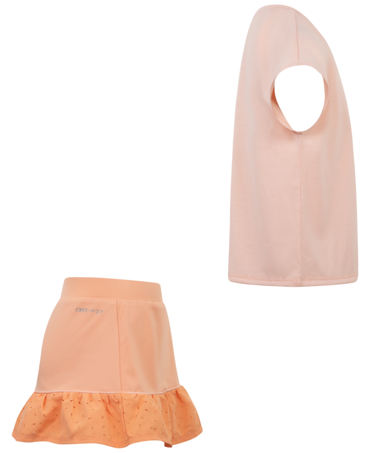 Nike Little Girls 2-piece Sunny Swoosh Scooter Set In Apricot Agate