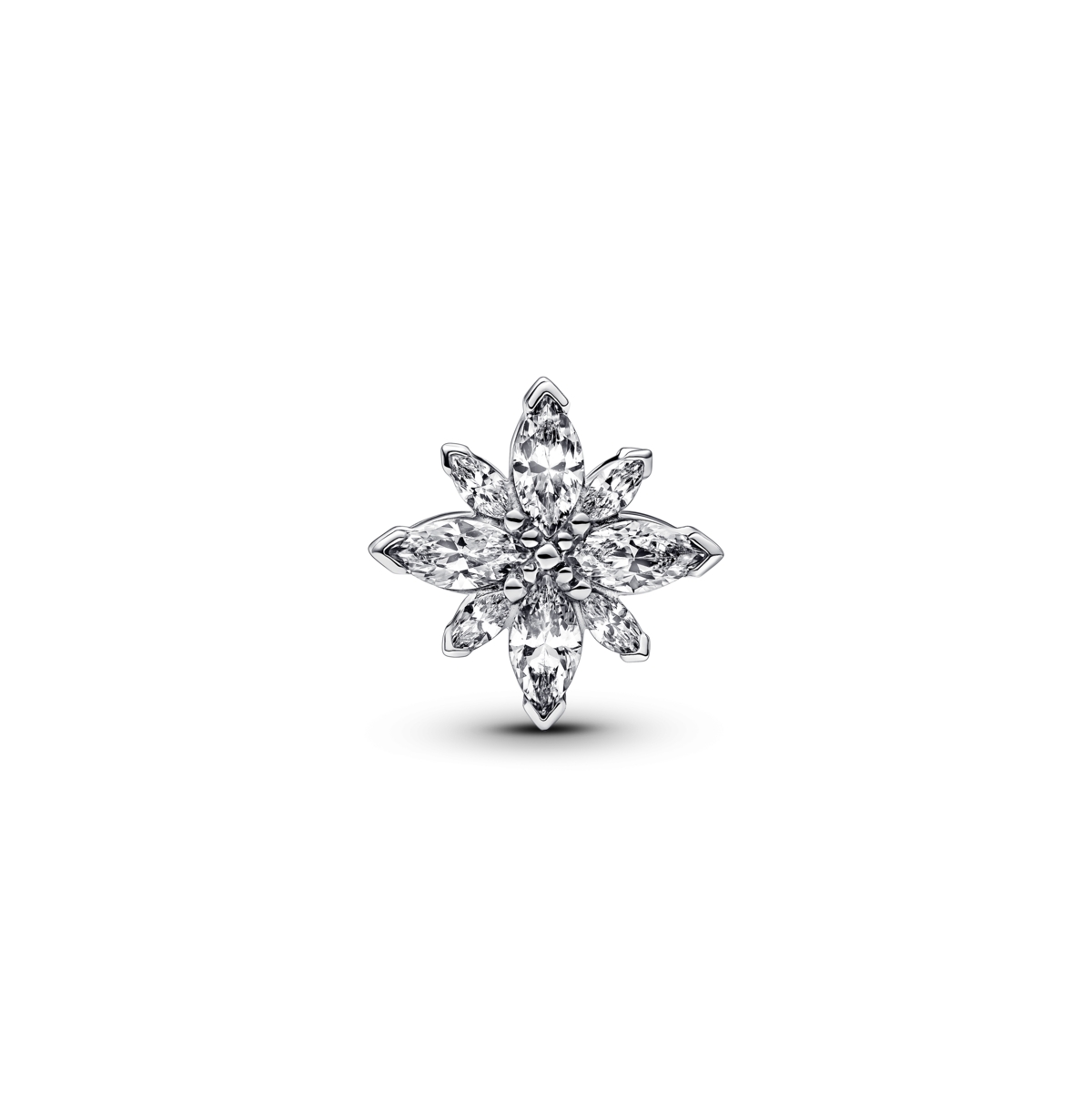 Pandora Sterling Silver Sparkling Star Charms In Sterling Silver