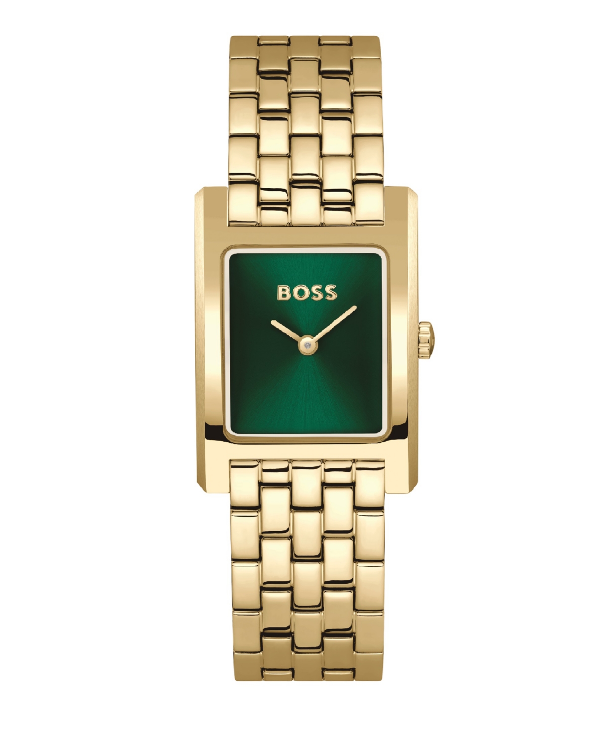 Hugo Boss Women's Lucy Quartz Basic Slim Ionic Plated Thin Gold Steel Watch, 23mm In Gold-tone