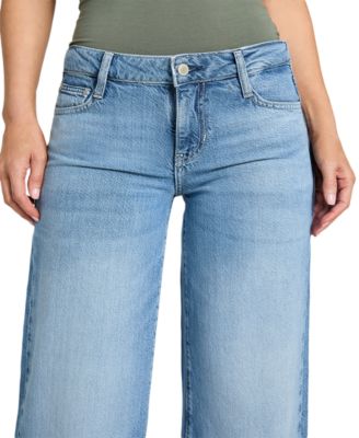 Women's Mid Rise Wide-Leg Palazzo Jeans