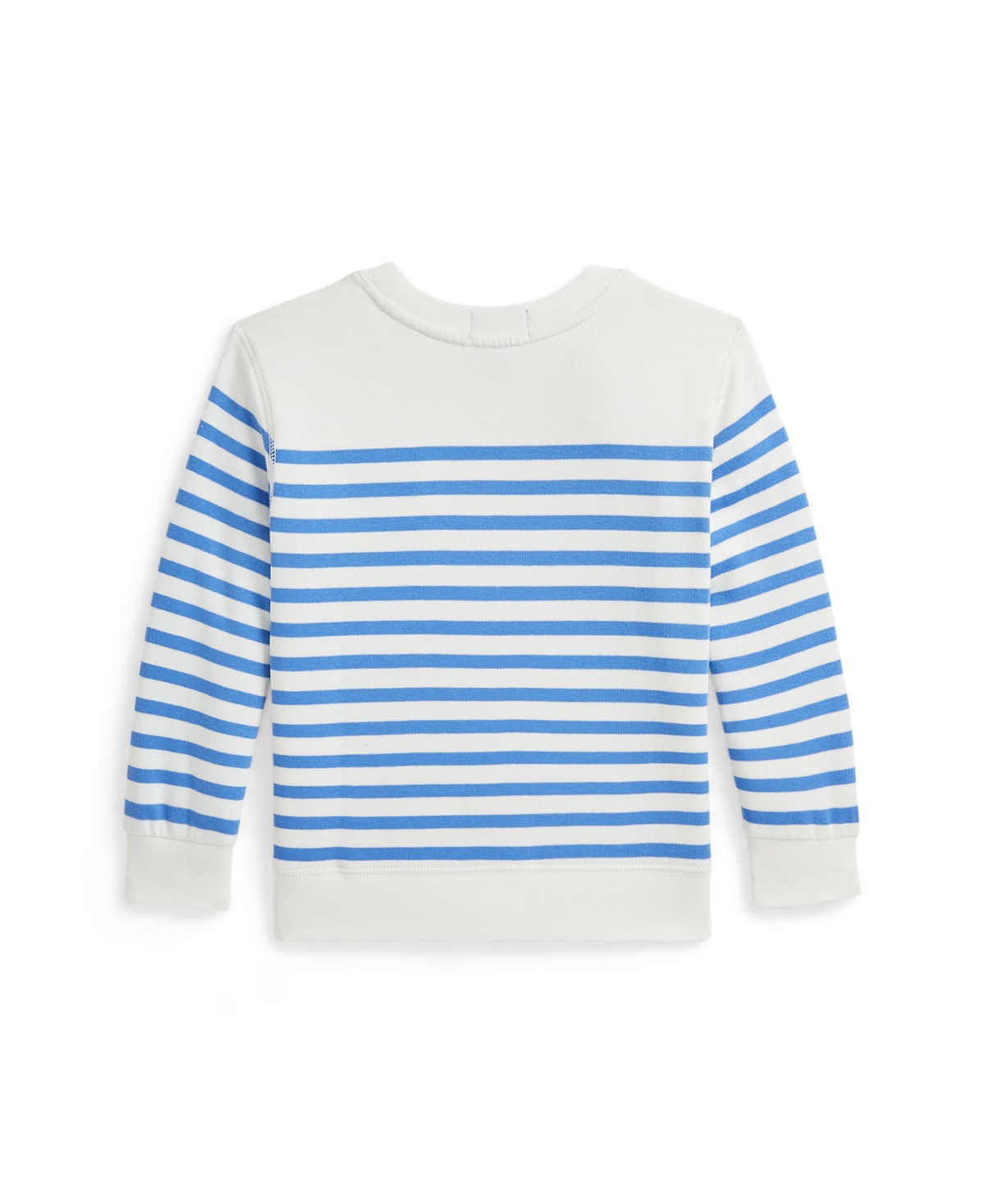 Polo Ralph Lauren Polo Bear Striped Fleece Sweatshirt In Nevis,scottsdale Blue Bear