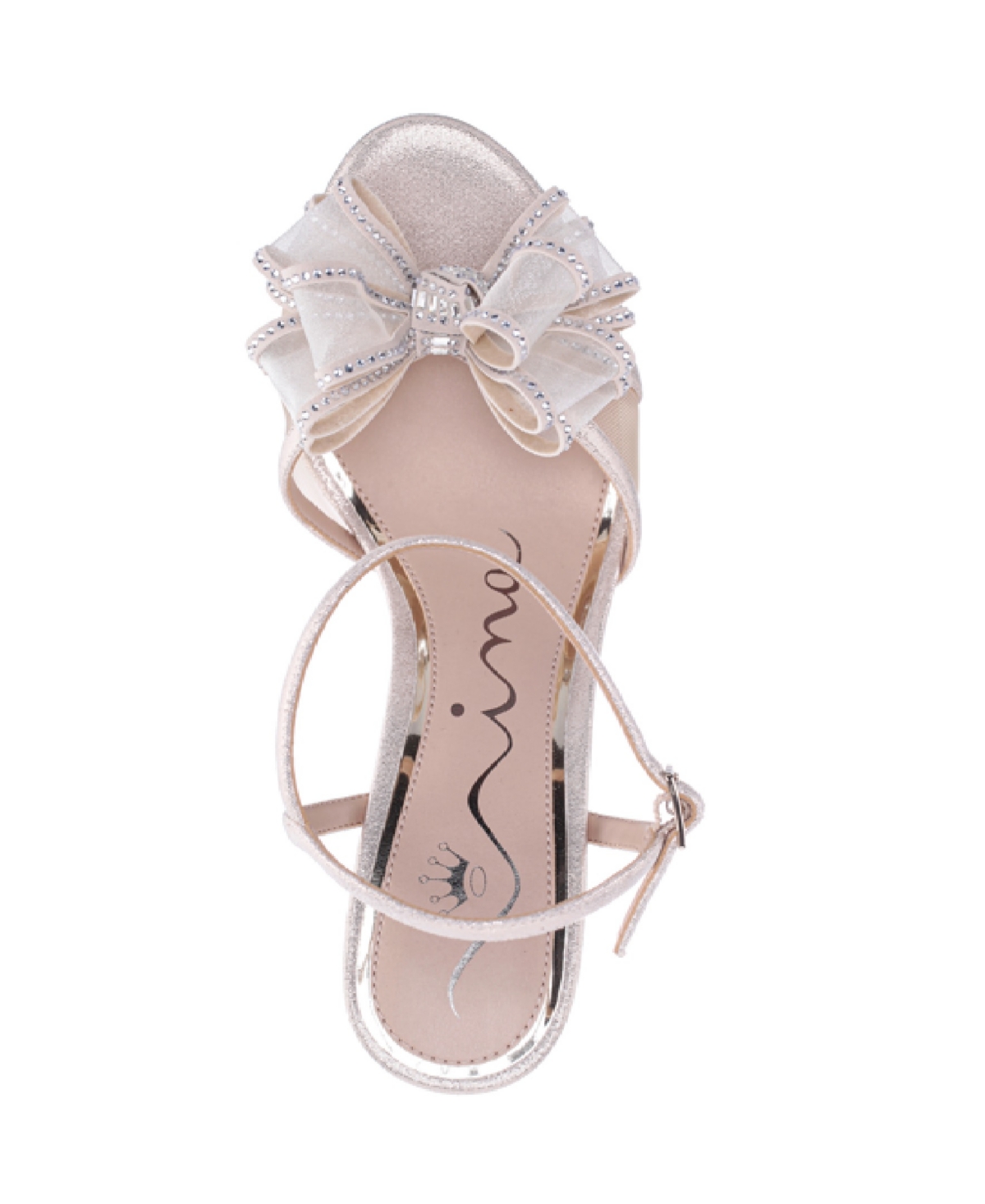 Nina Vayda Ankle Strap Sandal In Platino