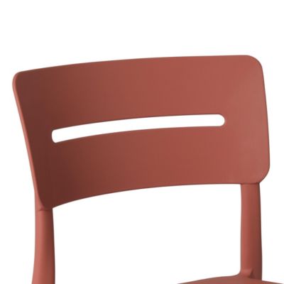 Modern 5-Piece Resin Patio Dining Table Set with Stackable Patio Dining Chairs