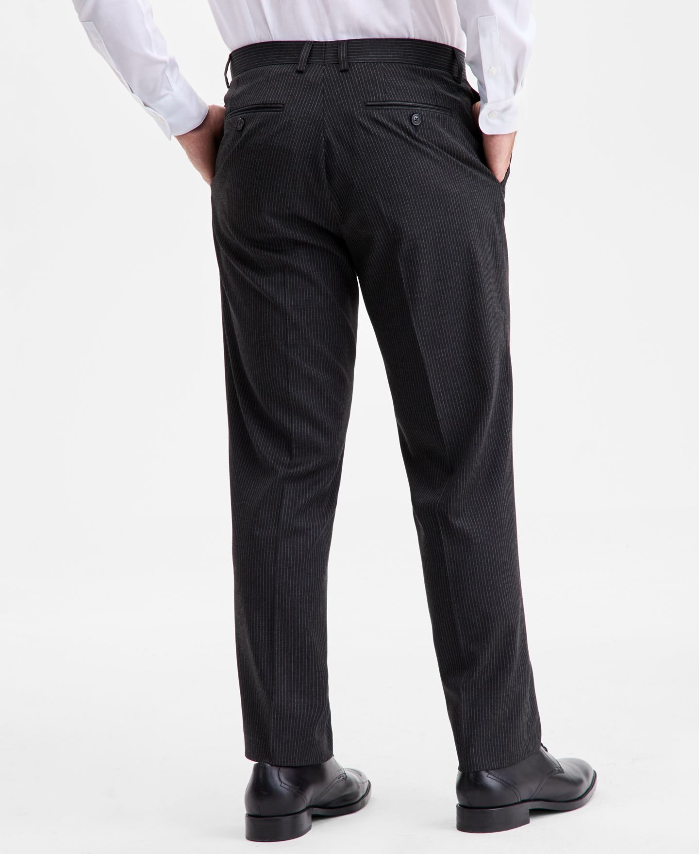 Мужской осенний костюм Perry Ellis Portfolio Nested современного кроя, цвет: Чёрный — фото 7