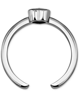 Cubic Zirconia Heart Adjustable Toe Ring in Sterling Silver (also in 18k Gold-Plated Sterling Silver), Exclusively at Macy's