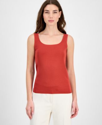Anne Klein - Women's Sleeveless Square-Neck Tank Top