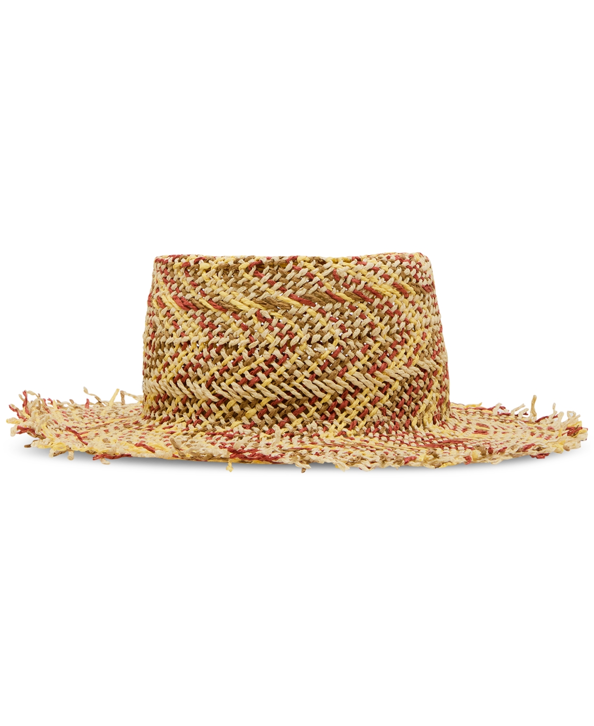 Steve Madden H-coley Coastal Chevron Straw Bucket Hat