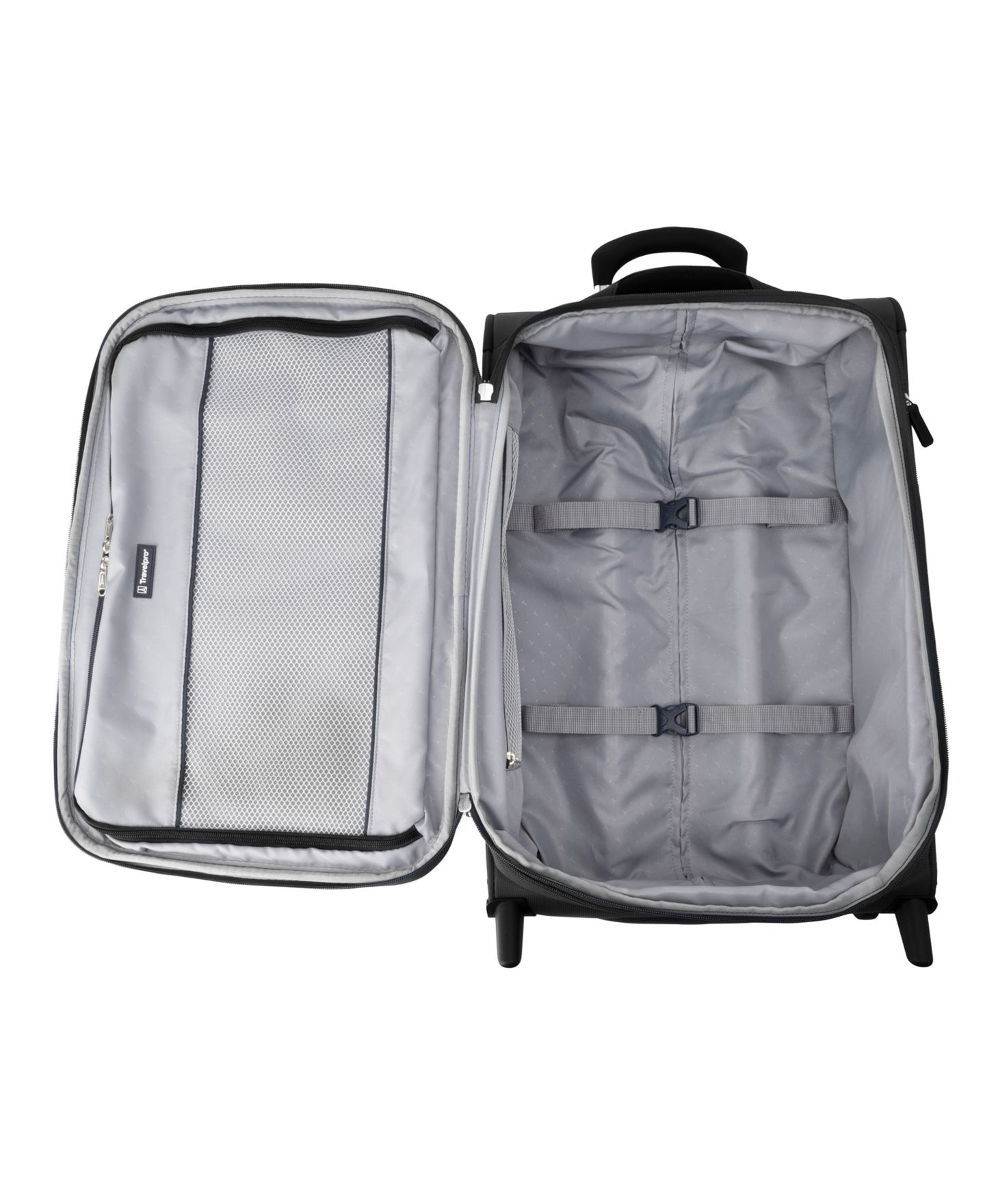 Чемодан Travelpro WalkAbout 7 Medium 2-Wheel Carry-on Expandable Rollaboard, цвет: Чёрный — фото 7