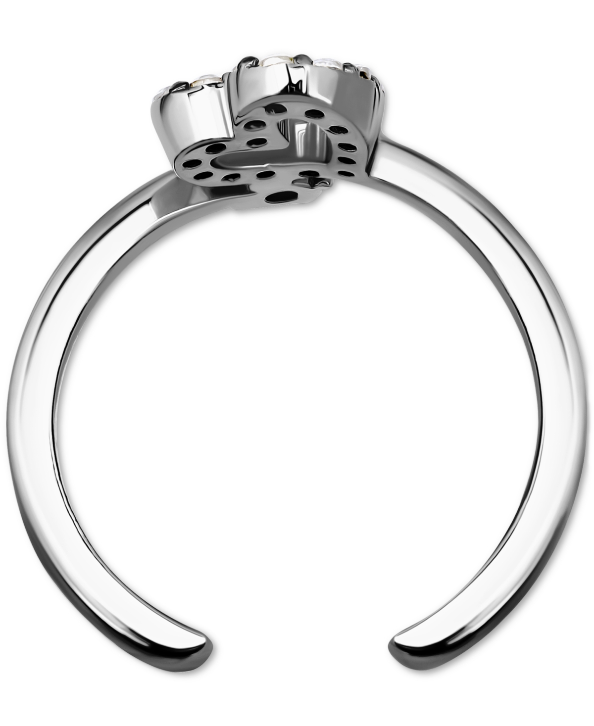 GIANI BERNINI CUBIC ZIRCONIA OPEN HEART ADJUSTABLE TOE RING, EXCLUSIVELY AT MACY'S 