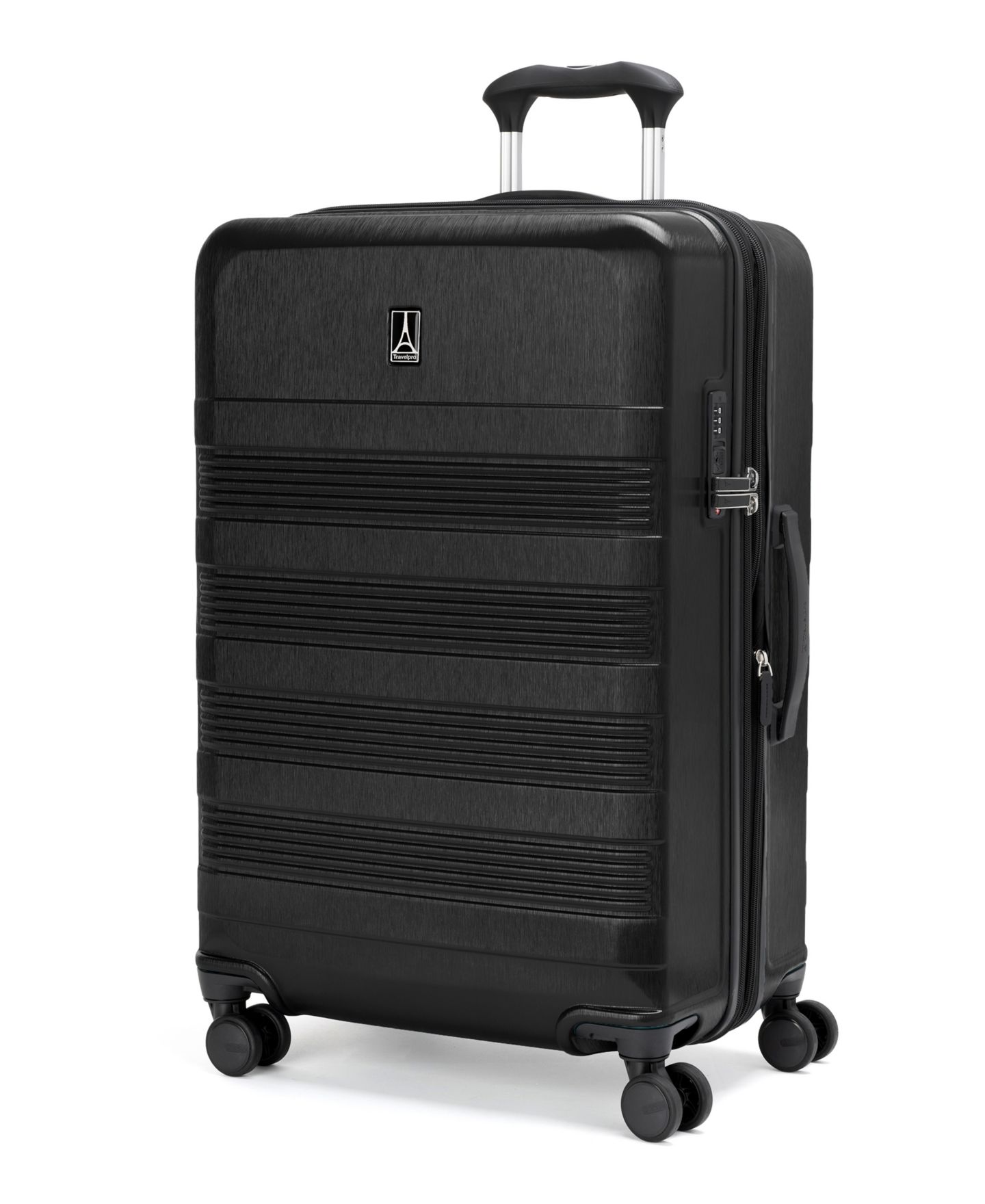 Чемодан Travelpro WalkAbout 7 Medium Hardside Check-in Spinner, цвет: Чёрный — фото 2