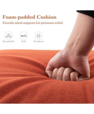 Outdoor Chaise Lounge Cushion Patio Furniture Folding Pad with Fixing Straps