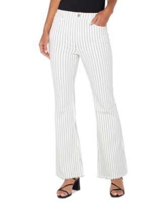 Liverpool Los Angeles - Women's Hannah Pinstriped Flare Jeans