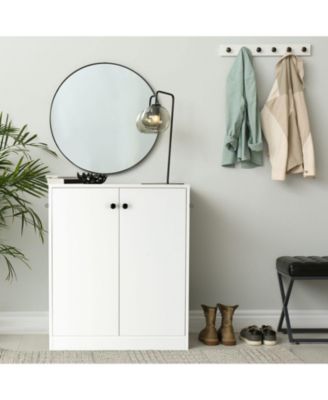 2 Door Storage Base Cabinet with 3-Tier Shelf