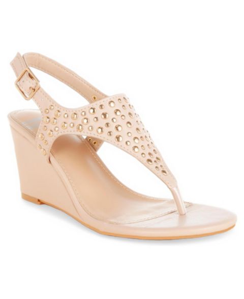 Трусы-стринги Rag Wedges — Rag & Co, цвет: Бежевый кожаный