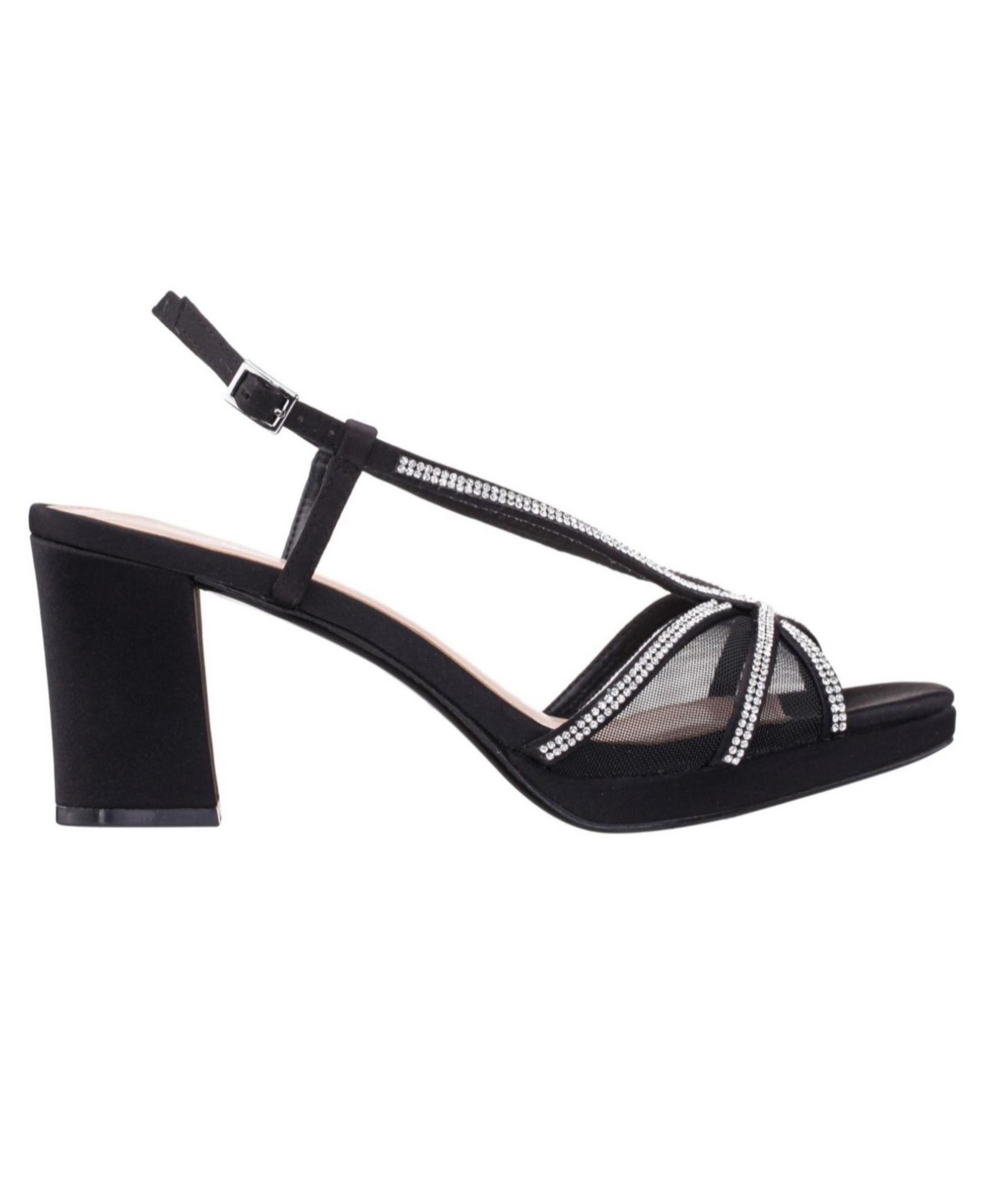 Женские сандалии Nina Women's Bonney Rhinestone Block Heel Dress Sandals — фото 3