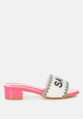 Poshta Saint Tropez Beaded Slip-On Heels