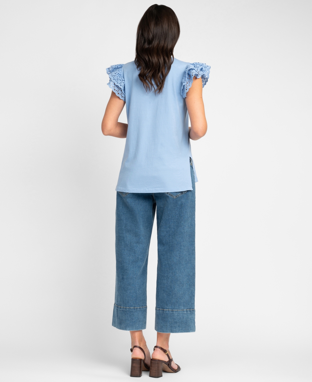 SERAPHINE WOMEN'S MATERNITY FLUTTER SLEEVE TOP 