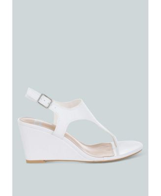 Womens Wami Real Leather Wedge Sandals