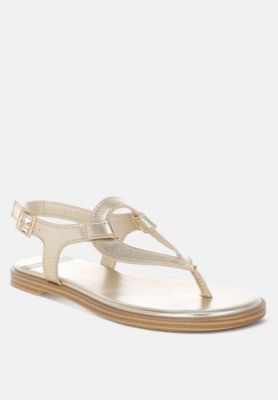 Zorad Metallic Genuine Leather Flats