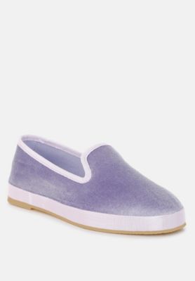 Women's Saba Velvet Round Toe Slip-On Loafers